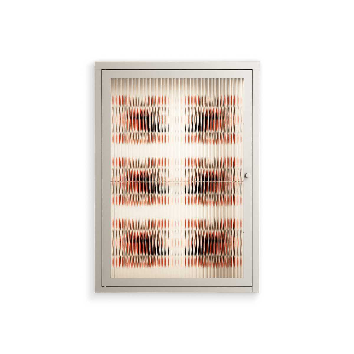 Crow Del Sol - Wall Cabinet - Ethan Fender - Pebble - Reeded glass