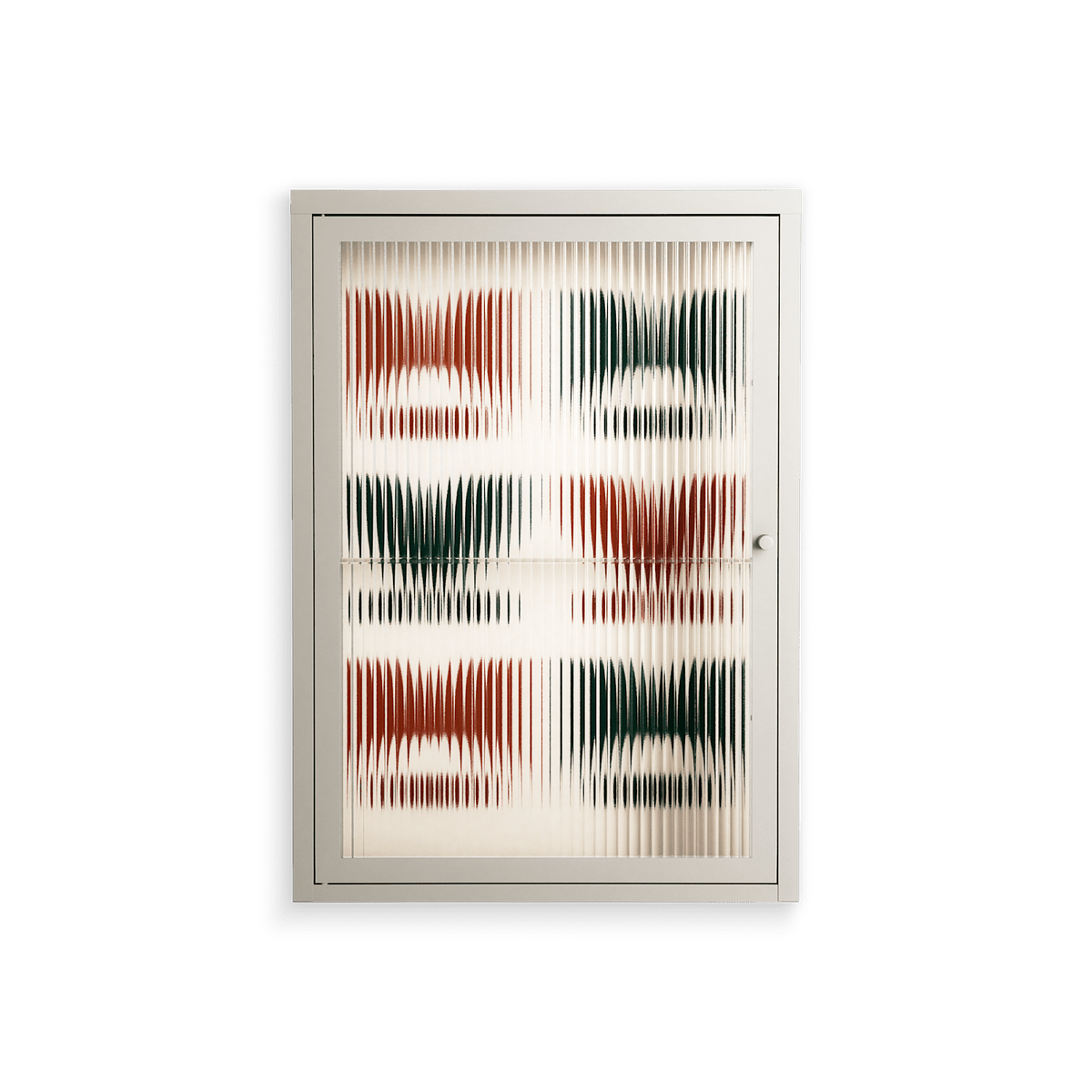 Curious Creatures - Wall Cabinet - Ethan Fender - Pebble - Reeded glass