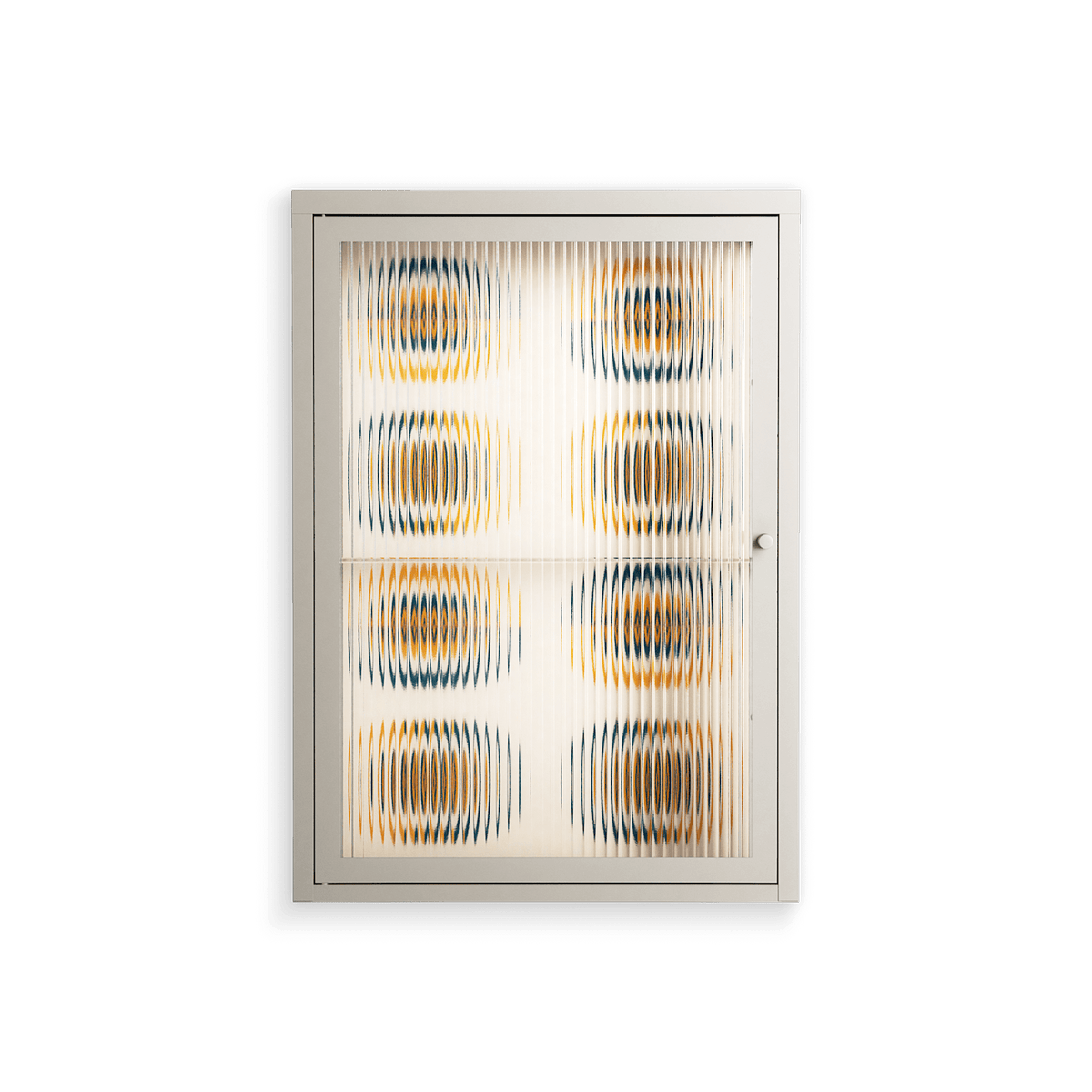 Gleam Dusk - Wall Cabinet - Ethan Fender - Pebble - Reeded glass