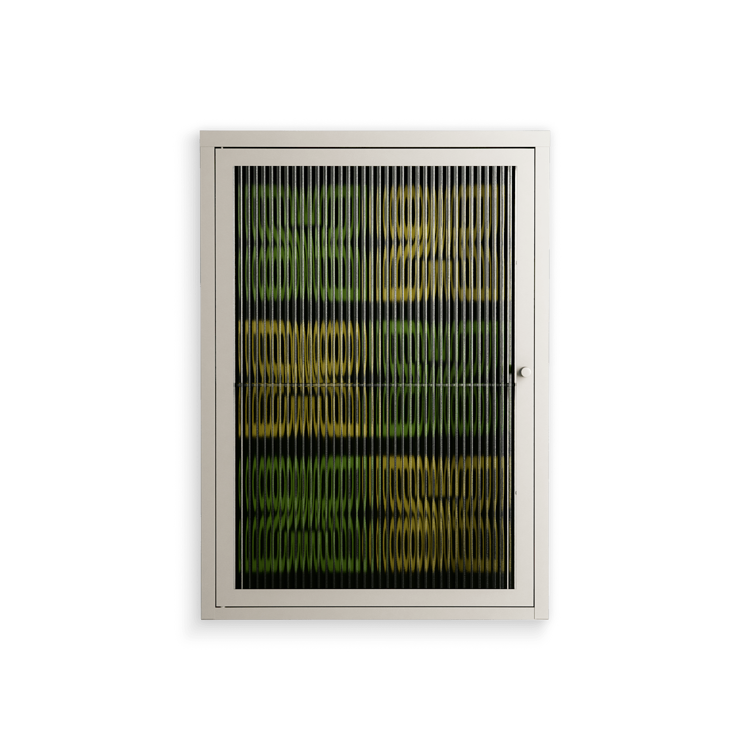 Ultra Bloom - Wall Cabinet - Ethan Fender - Pebble - Reeded glass