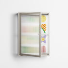Shapes - Wall Cabinet - Lydia Greaves - Pebble - Reeded glass