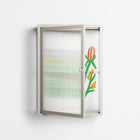 Bouquets - Wall Cabinet - Lydia Greaves - Pebble - Reeded glass