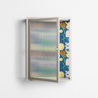 Shapes Blue - Wall Cabinet - Lydia Greaves - Pebble - Reeded glass
