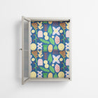 Shapes Blue - Wall Cabinet - Lydia Greaves - Pebble - Reeded glass
