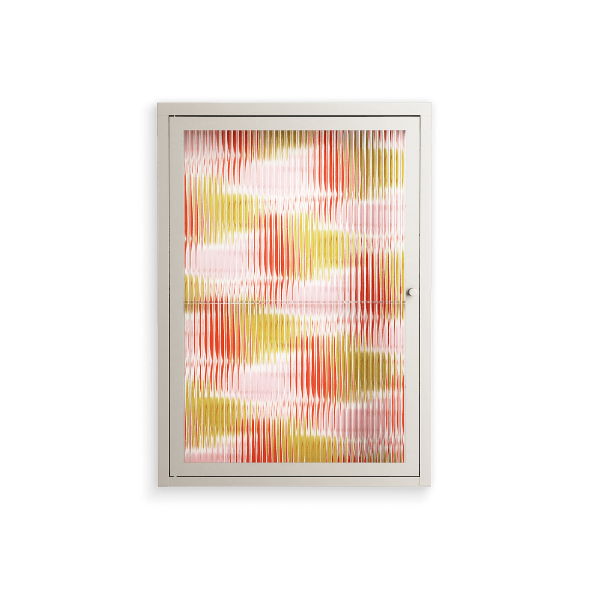 Cats - Wall Cabinet - Lydia Greaves - Pebble - Reeded glass