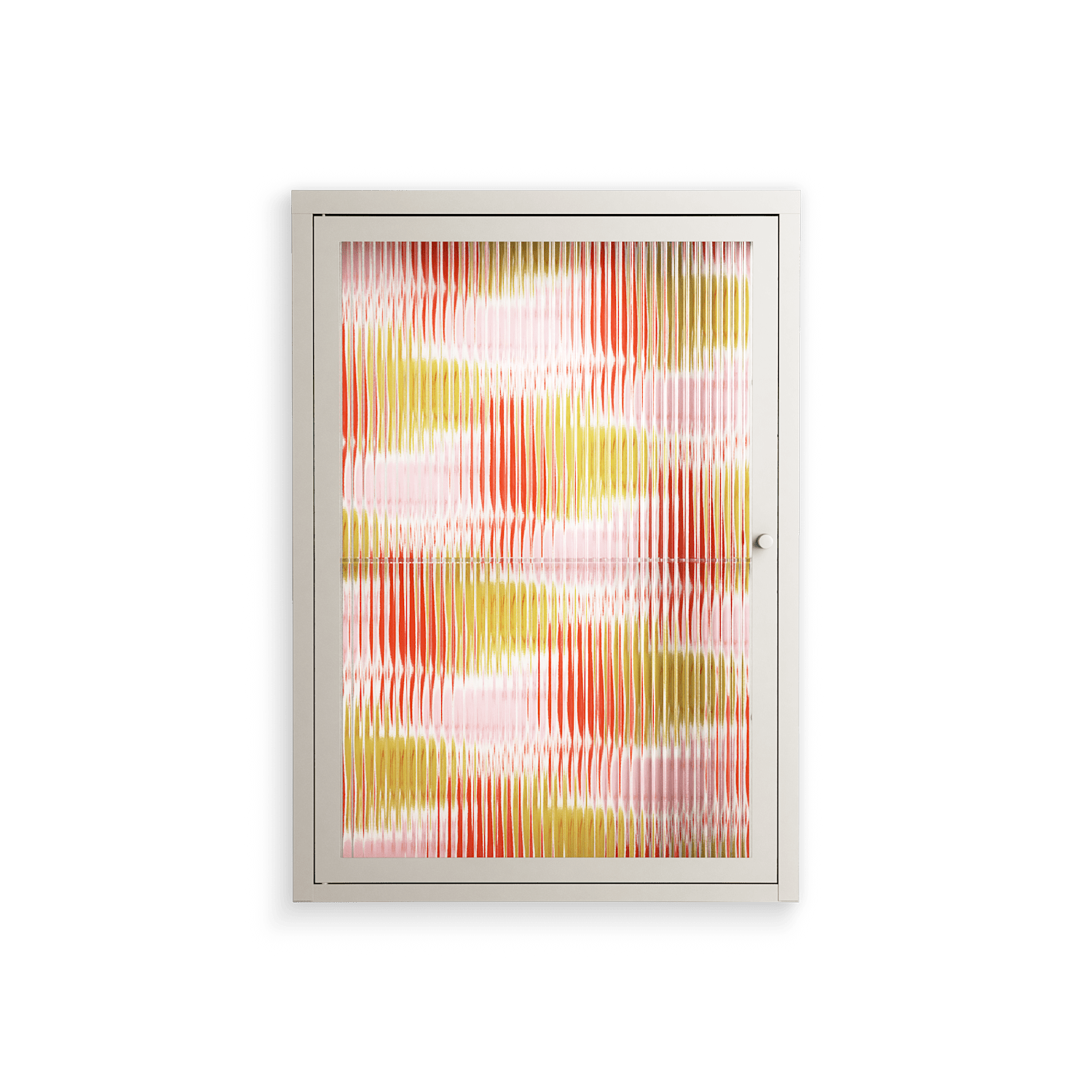 Cats - Wall Cabinet - Lydia Greaves - Pebble - Reeded glass