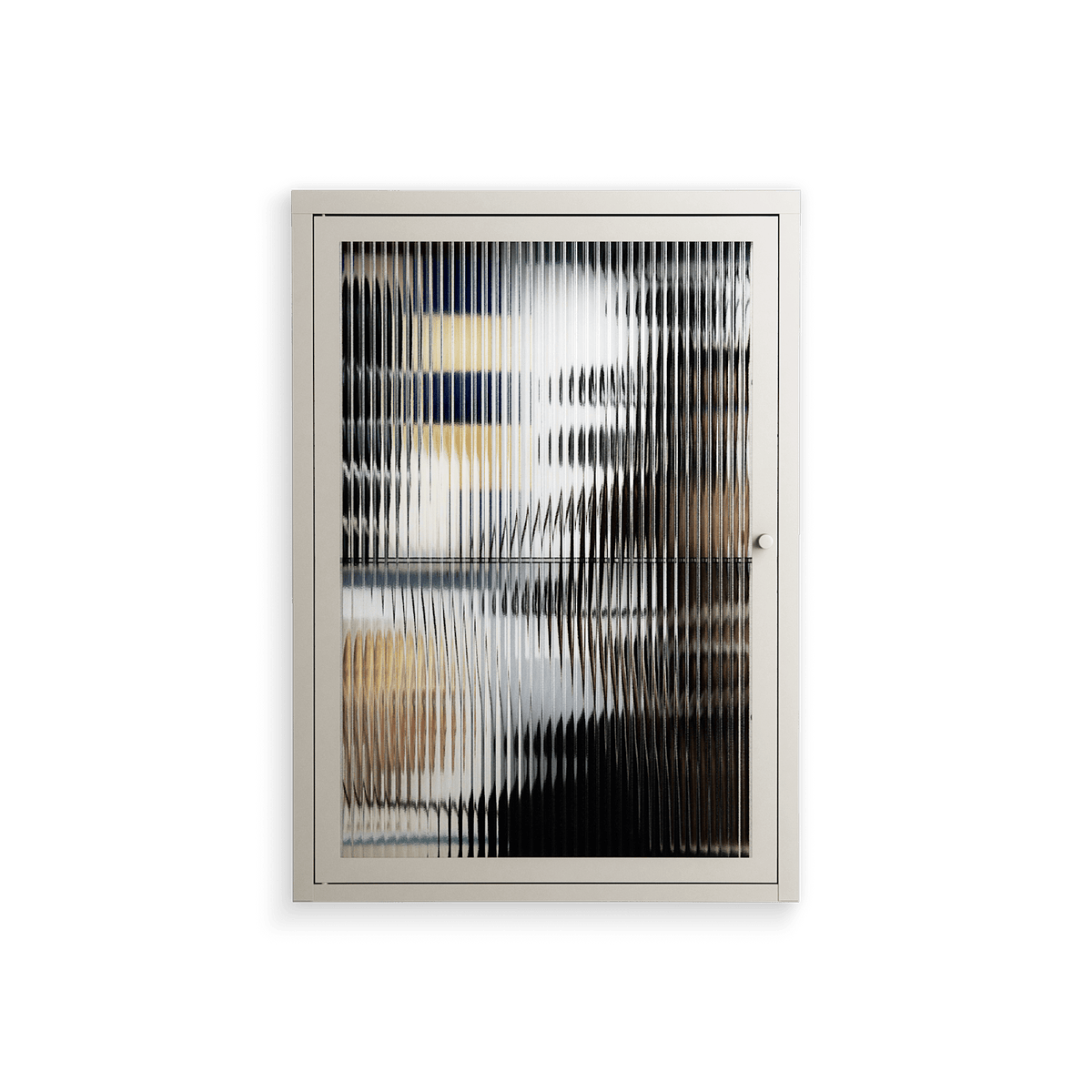 Dreaming With Open Eyes - Wall Cabinet - Sophie Goudman-Peachey - Pebble - Reeded glass