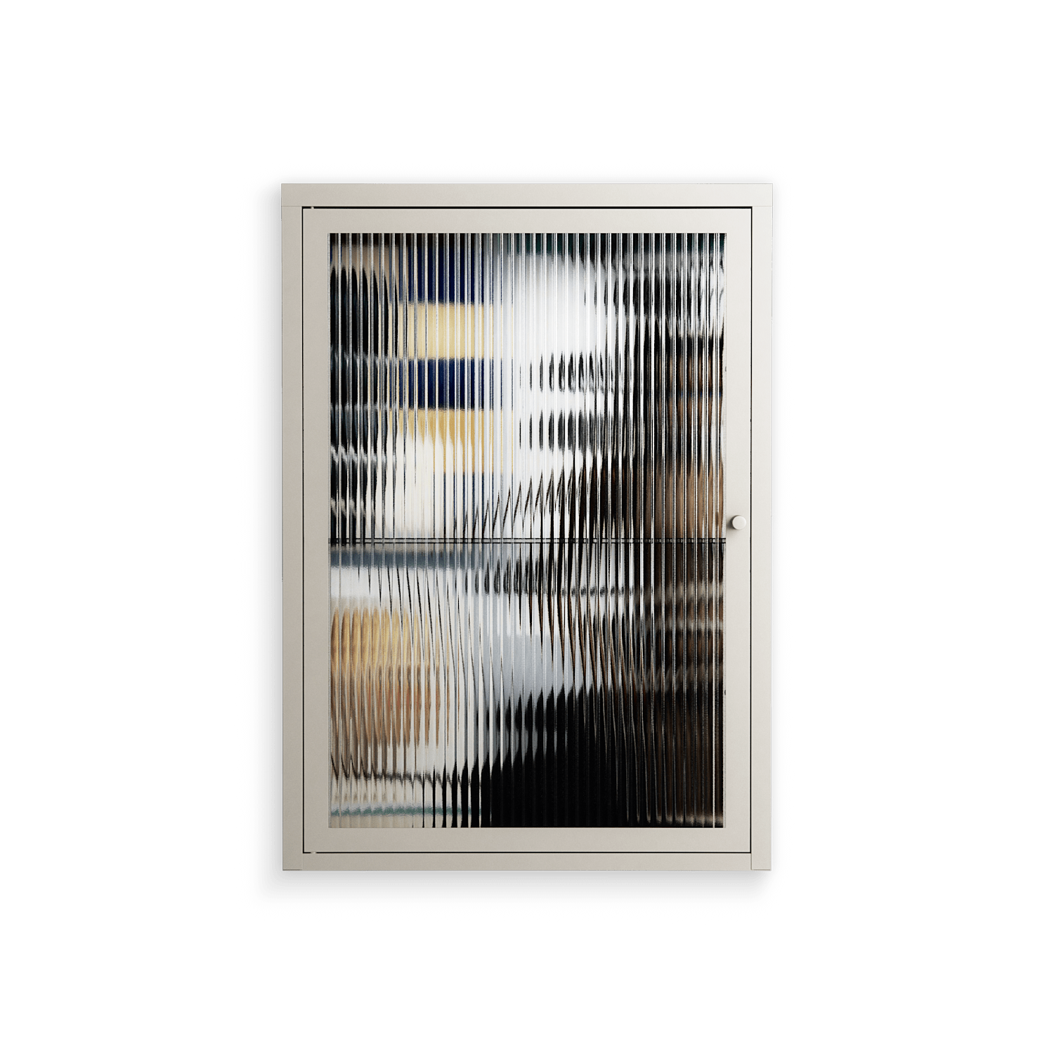 Dreaming With Open Eyes - Wall Cabinet - Sophie Goudman-Peachey - Pebble - Reeded glass