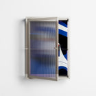 Beyond The Veil Of Consciousness - Wall Cabinet - Mathilda Kienast - Pebble - Reeded glass