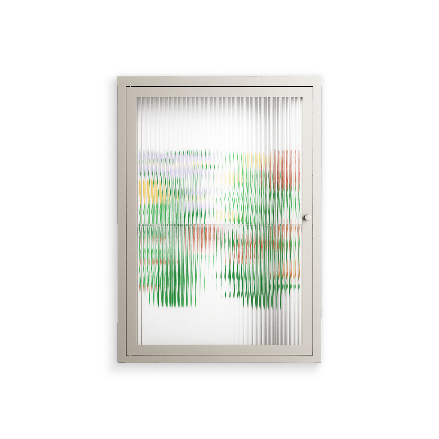 Bouquets - Wall Cabinet - Lydia Greaves - Pebble - Reeded glass