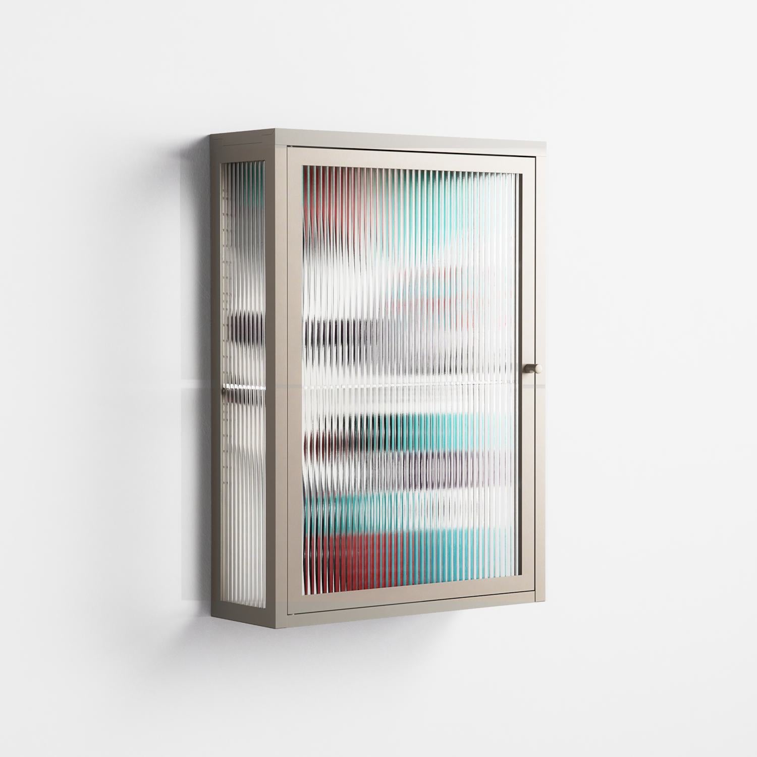 The Dessolution - Wall Cabinet - Mathilda Kienast - Pebble - Reeded glass
