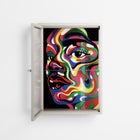 Orbiting Around Herself - Wall Cabinet - Mathilda Kienast - Pebble - Reeded glass