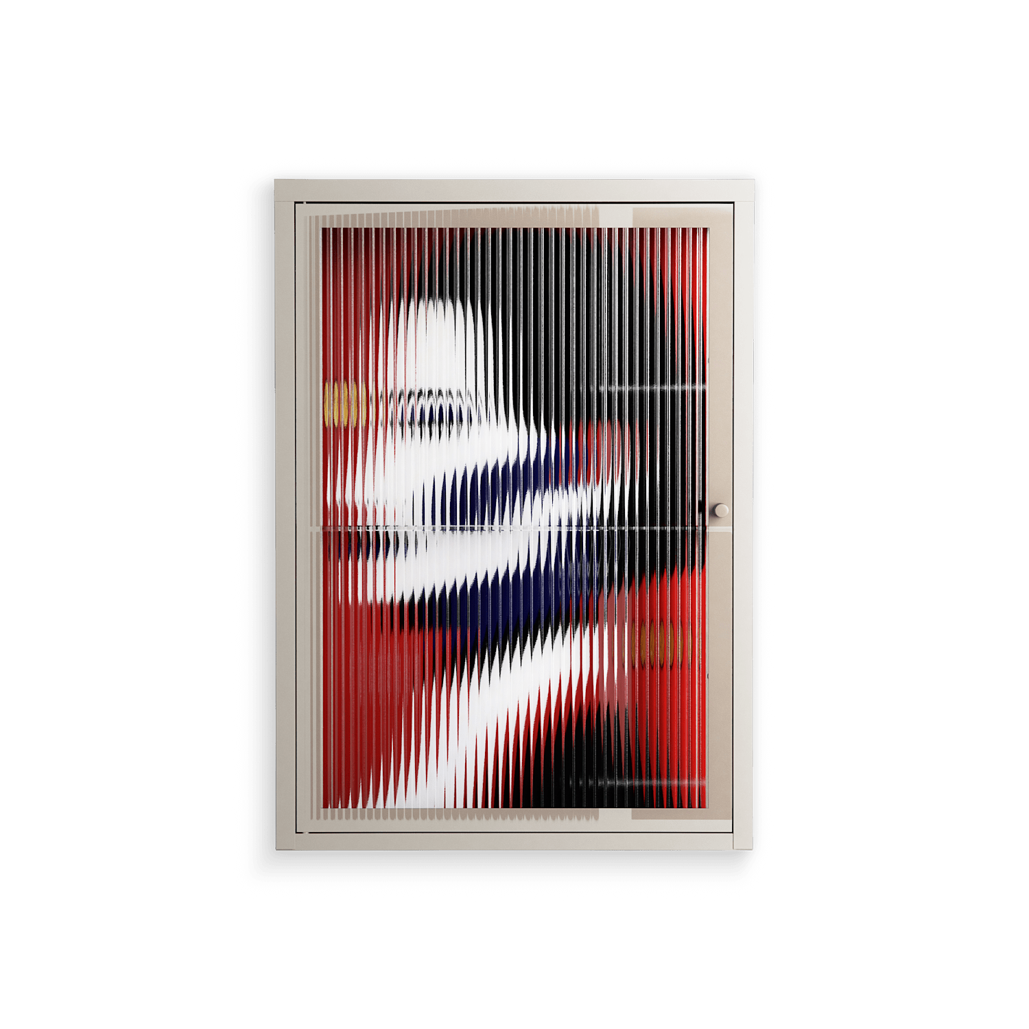 Unseen In Plain Sight - Wall Cabinet - Mathilda Kienast - Pebble - Reeded glass