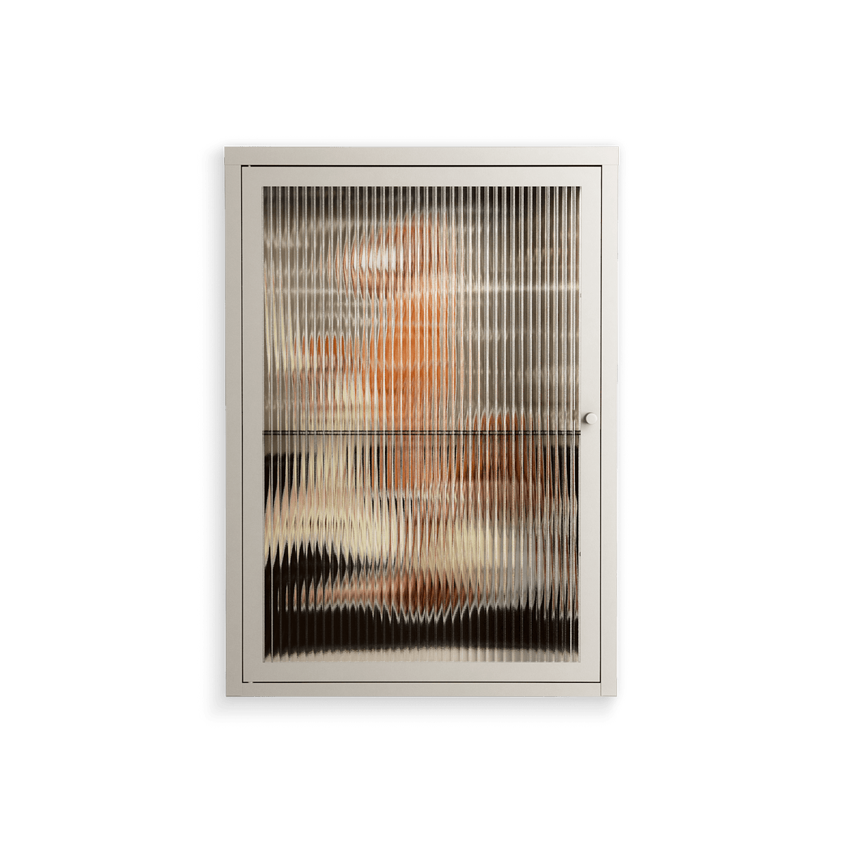We Are Who We Are - Wall Cabinet - Sophie Goudman-Peachey - Pebble - Reeded glass