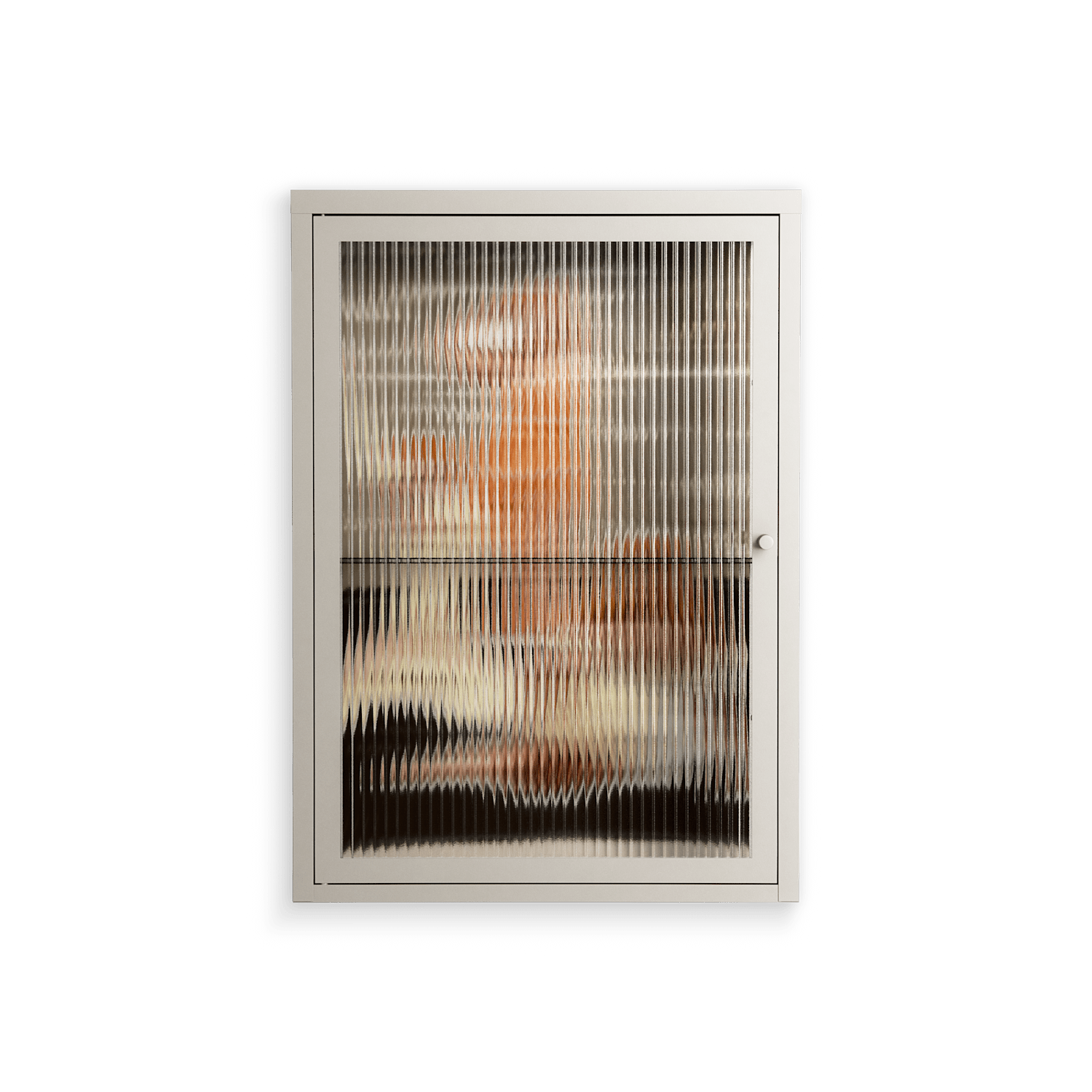 We Are Who We Are - Wall Cabinet - Sophie Goudman-Peachey - Pebble - Reeded glass