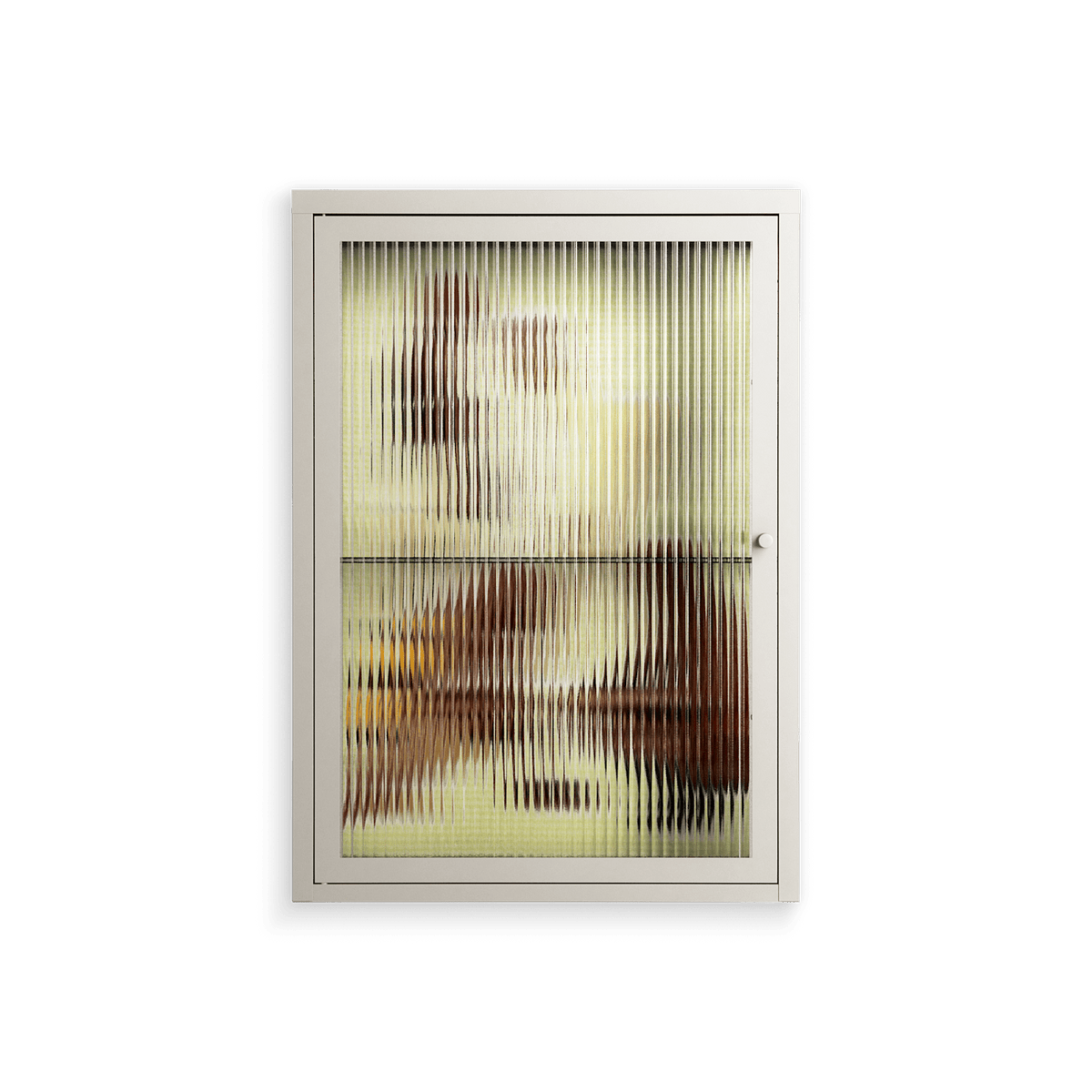 Can You Face It - Wall Cabinet - Sophie Goudman-Peachey - Pebble - Reeded glass
