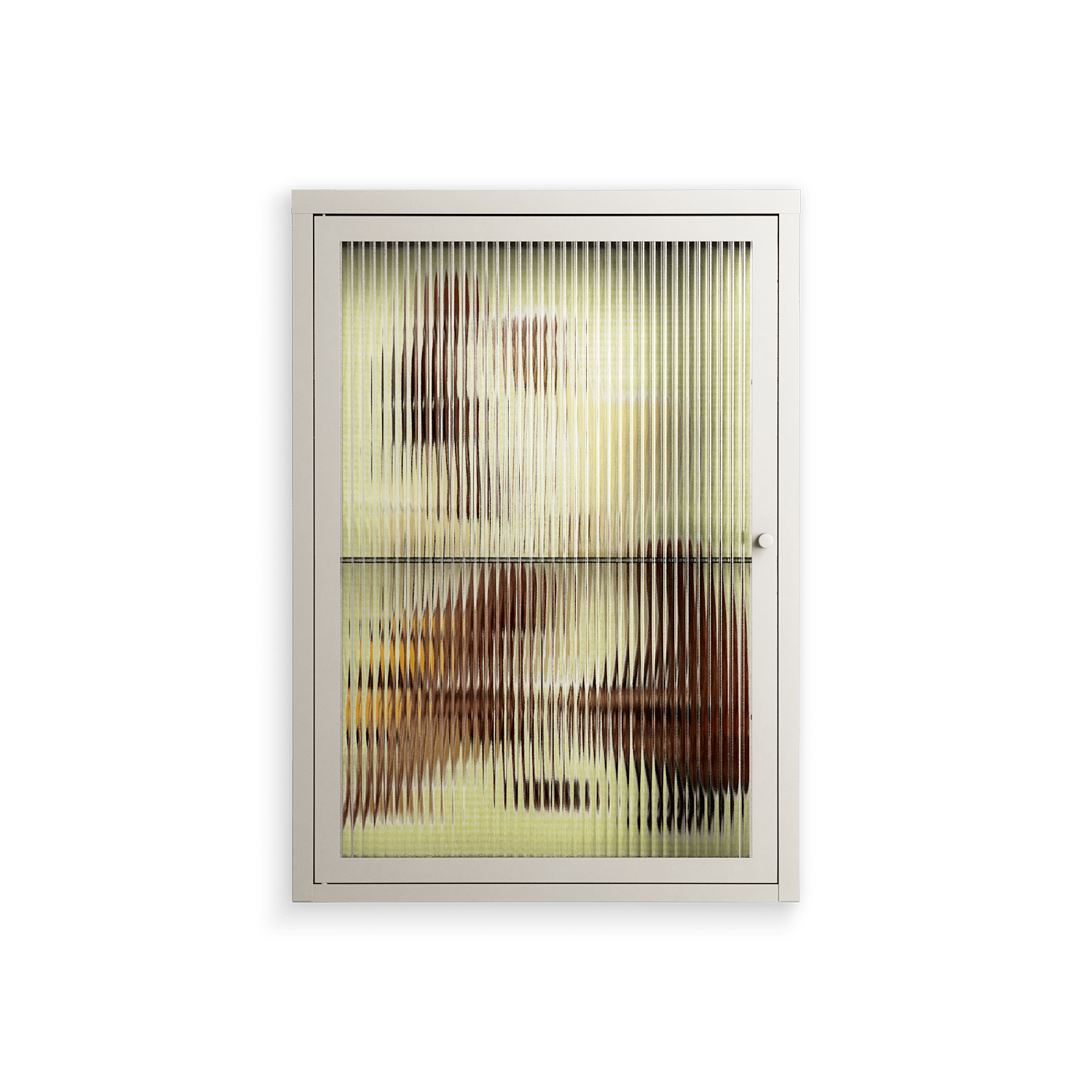 Can You Face It - Wall Cabinet - Sophie Goudman-Peachey - Pebble - Reeded glass