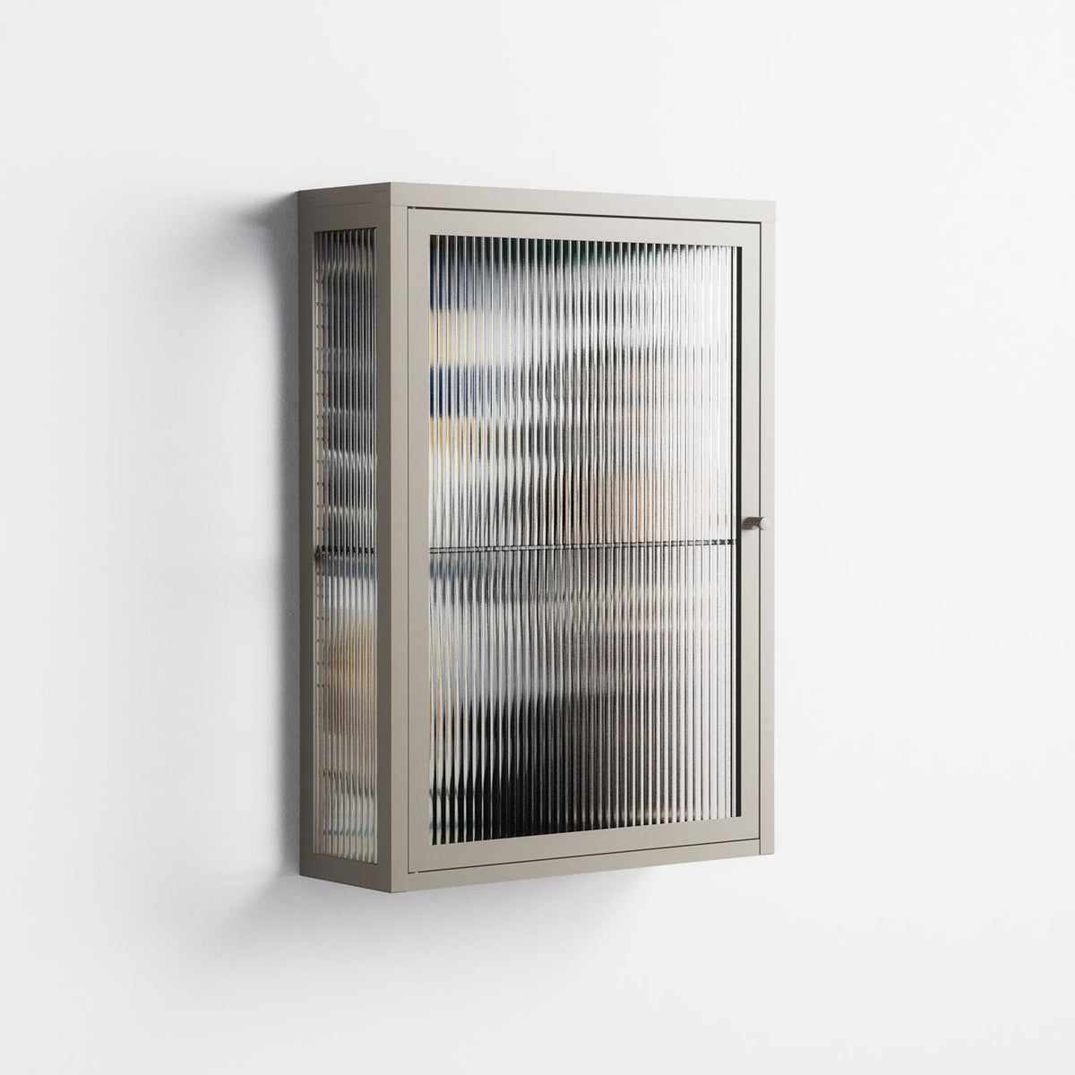 Dreaming With Open Eyes - Wall Cabinet - Sophie Goudman-Peachey - Pebble - Reeded glass