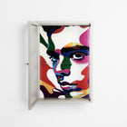 Fragments Of A Painted Souls - Wall Cabinet - Mathilda Kienast - Pebble - Reeded glass