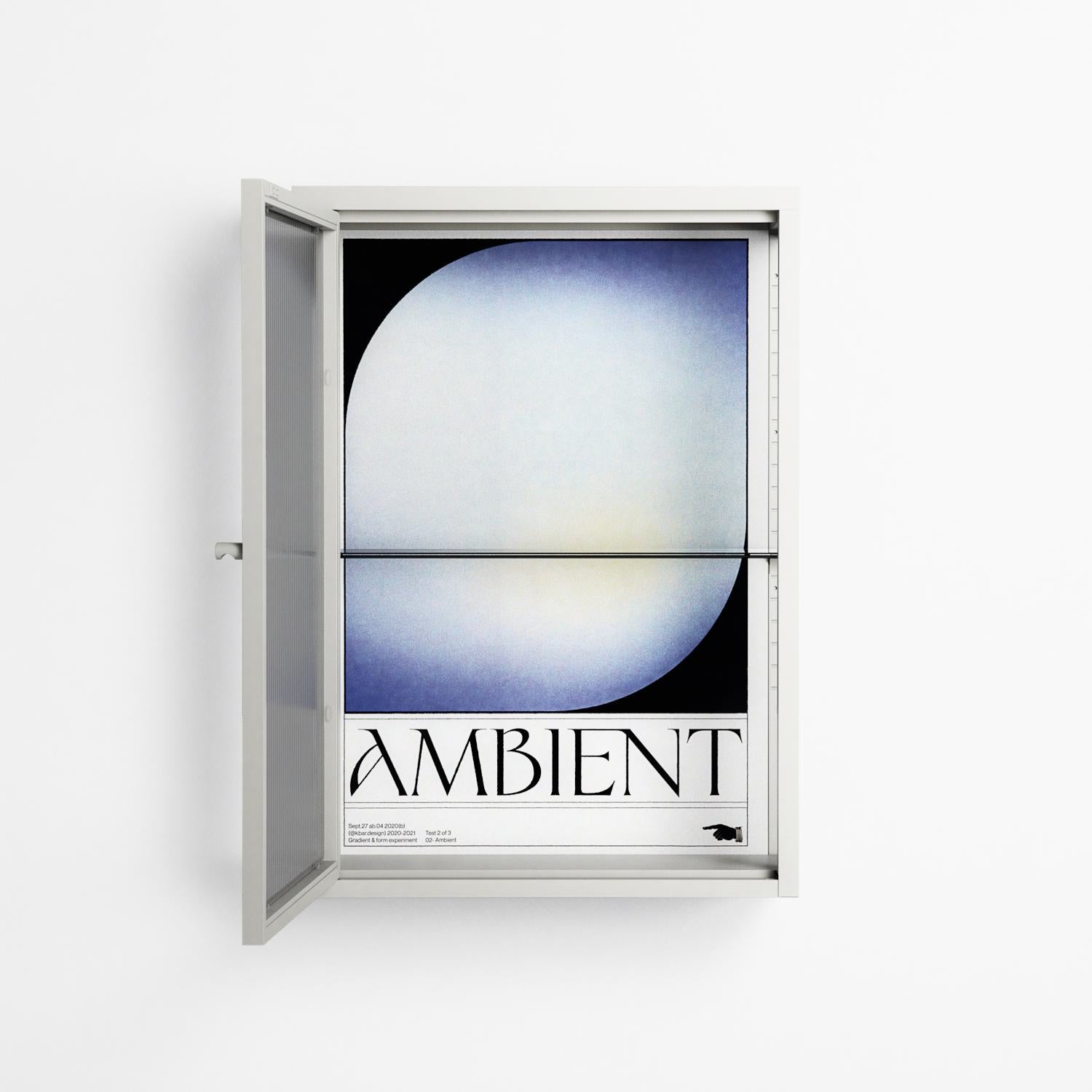 Ambient - Wall Cabinet - Alexander Khabbazi - Chalk - Reeded glass