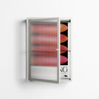 Repeating - Wall Cabinet - Alexander Khabbazi - Chalk - Reeded glass