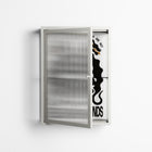 Hounds  - Wall Cabinet - Alexander Khabbazi - Chalk - Reeded glass
