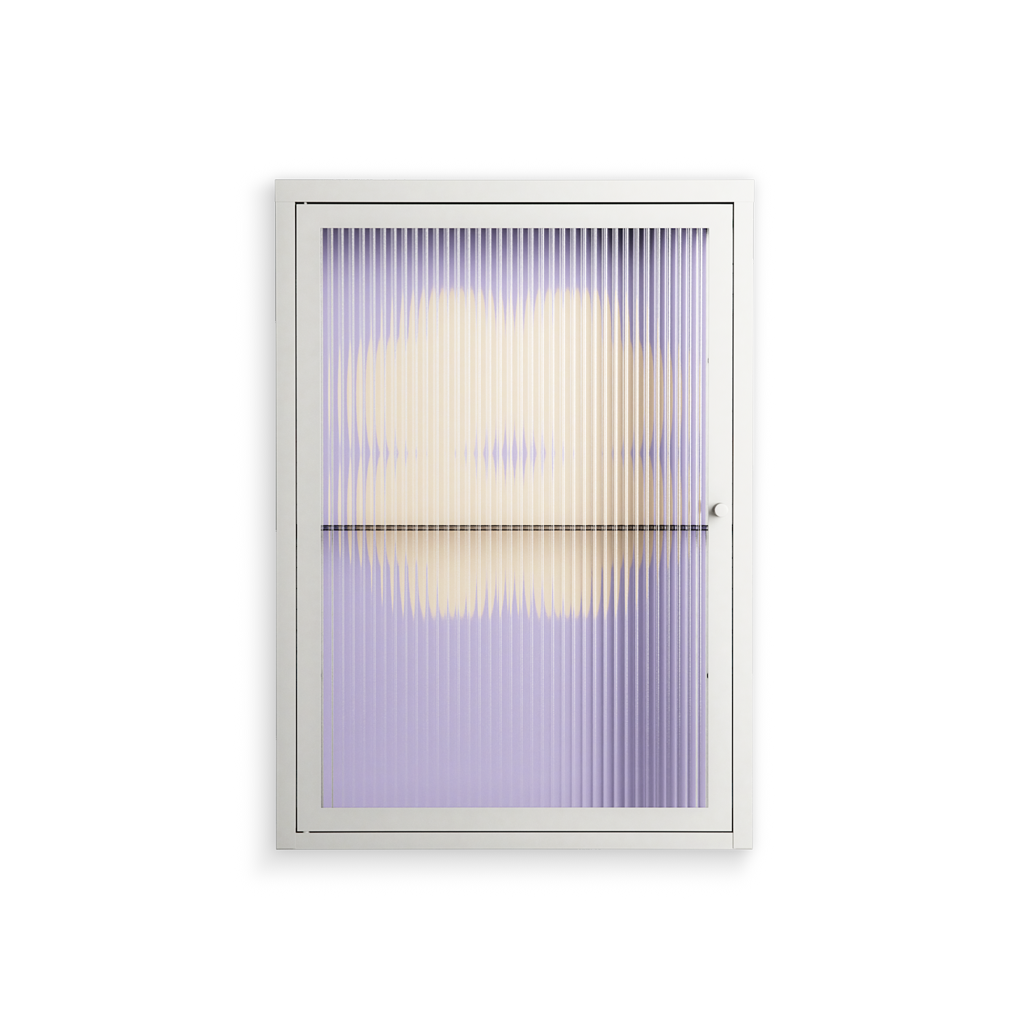 Amara - Wall Cabinet - Linus Lohoff - Chalk - Reeded glass