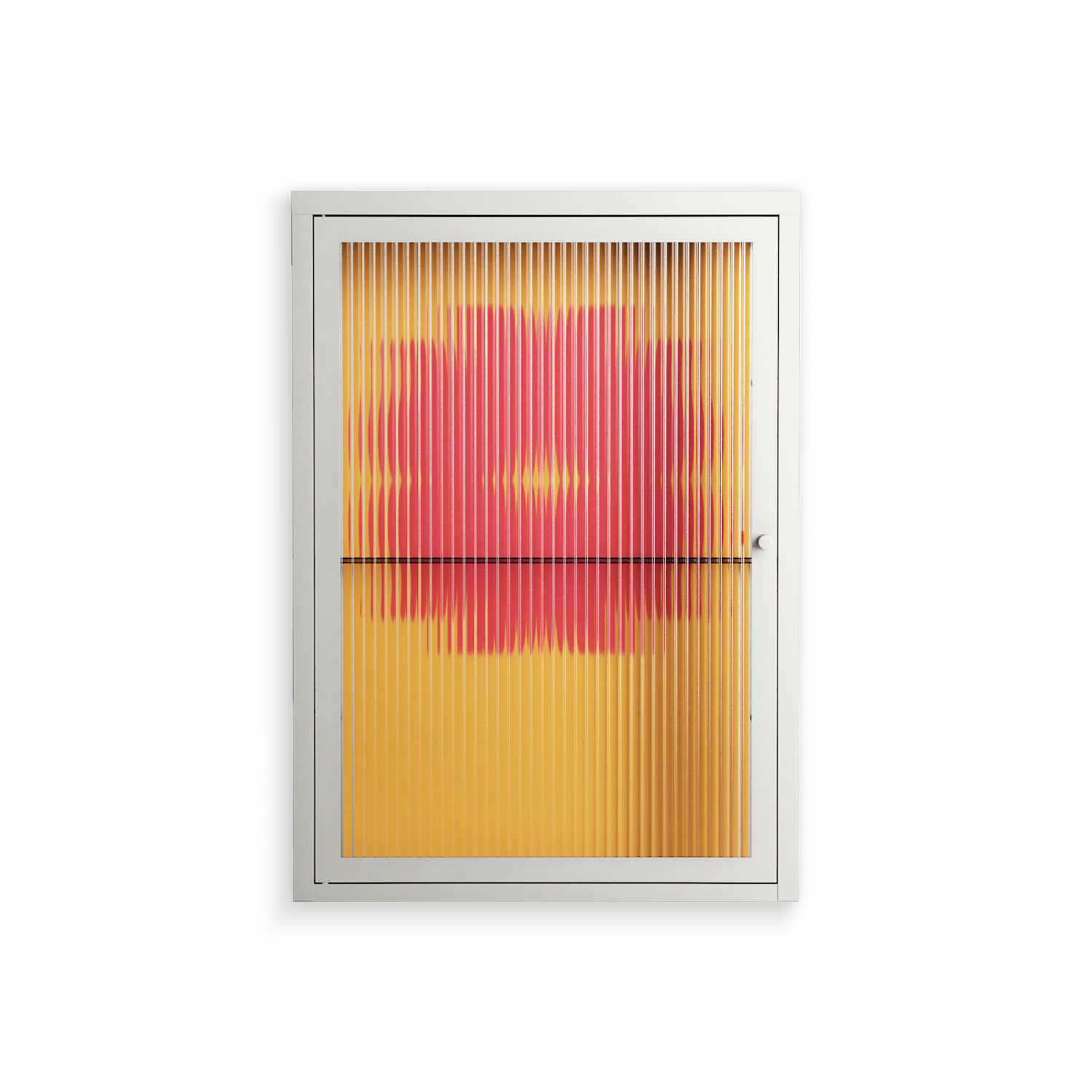 Phonix - Wall Cabinet - Linus Lohoff - Chalk - Reeded glass