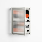 Conserto - Wall Cabinet - Vratislav Pecka - Chalk - Reeded glass