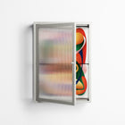 Gloss - Wall Cabinet - Vratislav Pecka - Chalk - Reeded glass