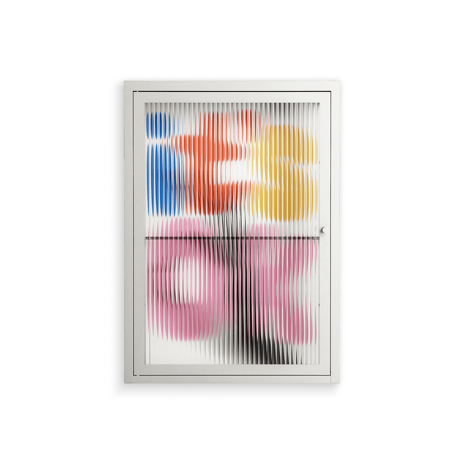 Its Ok - Wall Cabinet - Vratislav Pecka - Chalk - Reeded glass