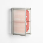 United - Wall Cabinet - Vratislav Pecka - Chalk - Reeded glass