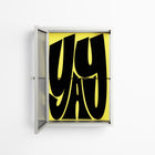Yay - Wall Cabinet - Vratislav Pecka - Chalk - Reeded glass