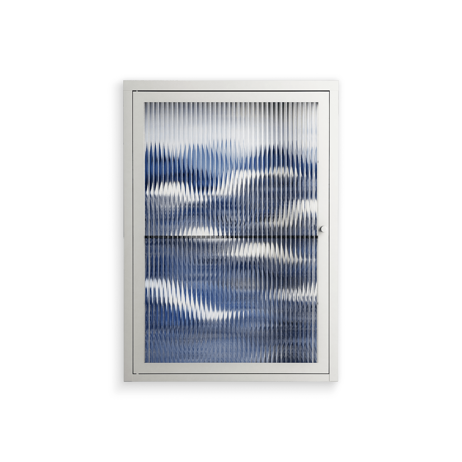 Dalgalar - Wall Cabinet - Nur Rydberg - Chalk - Reeded glass