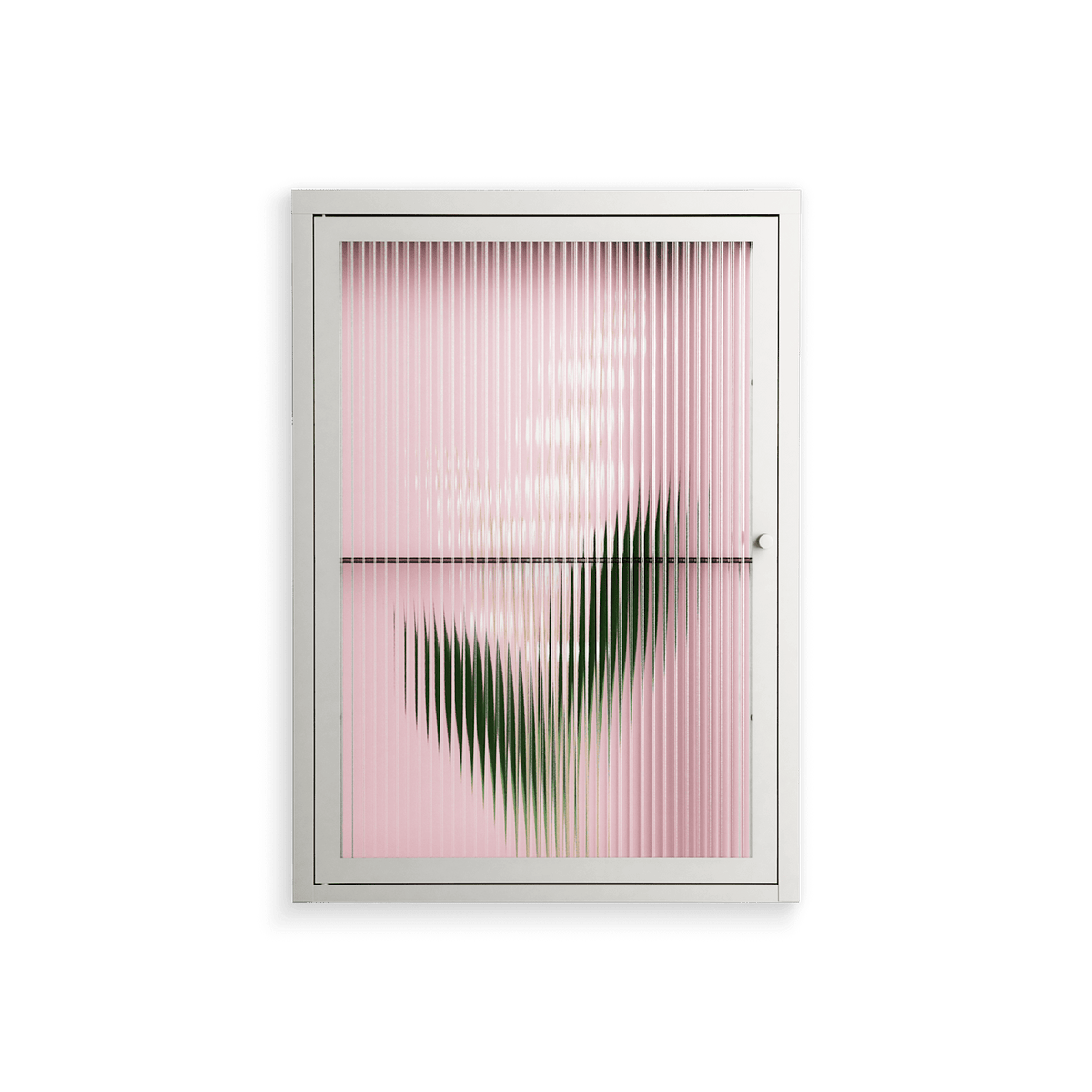 Kalas Konvalj - Wall Cabinet - Nur Rydberg - Chalk - Reeded glass