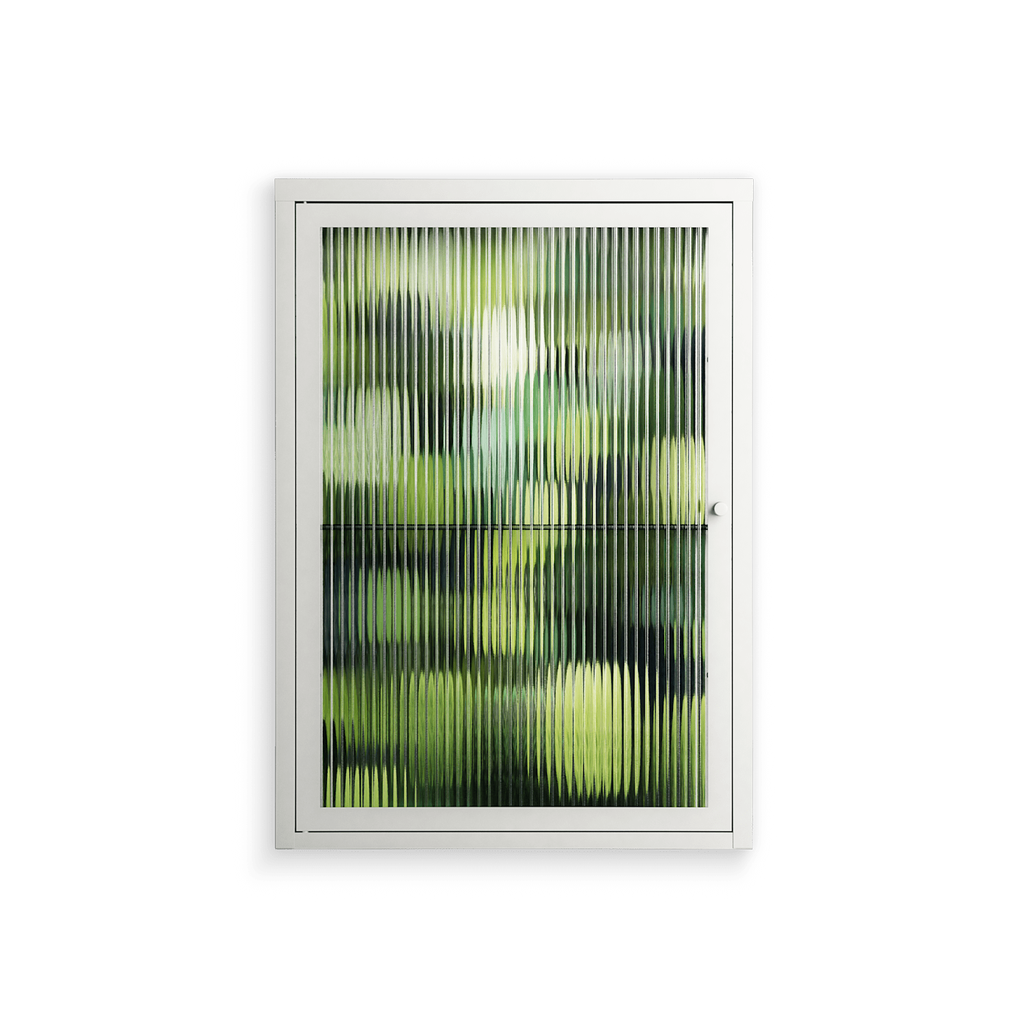 Tummetott - Wall Cabinet - Nur Rydberg - Chalk - Reeded glass