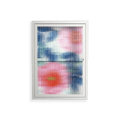 Pink Anemones - Wall Cabinet - Katie O’Shea - Chalk - Reeded glass