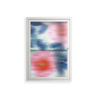 Pink Anemones - Wall Cabinet - Katie O’Shea - Chalk - Reeded glass