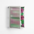 Pink Floras - Wall Cabinet - Katie O’Shea - Chalk - Reeded glass