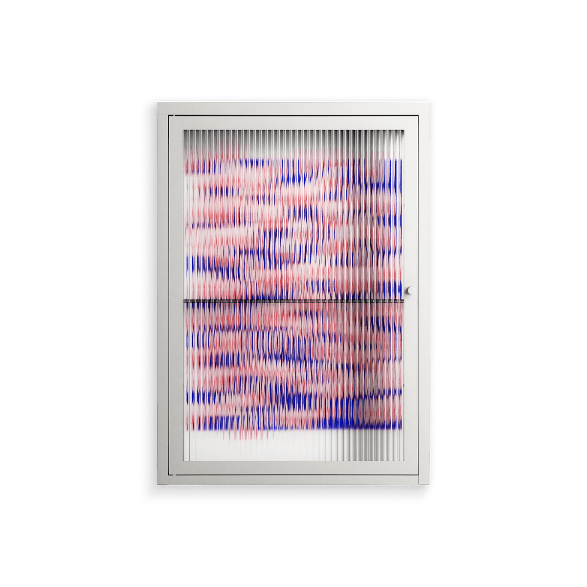 Redblooms - Wall Cabinet - Katie O’Shea - Chalk - Reeded glass