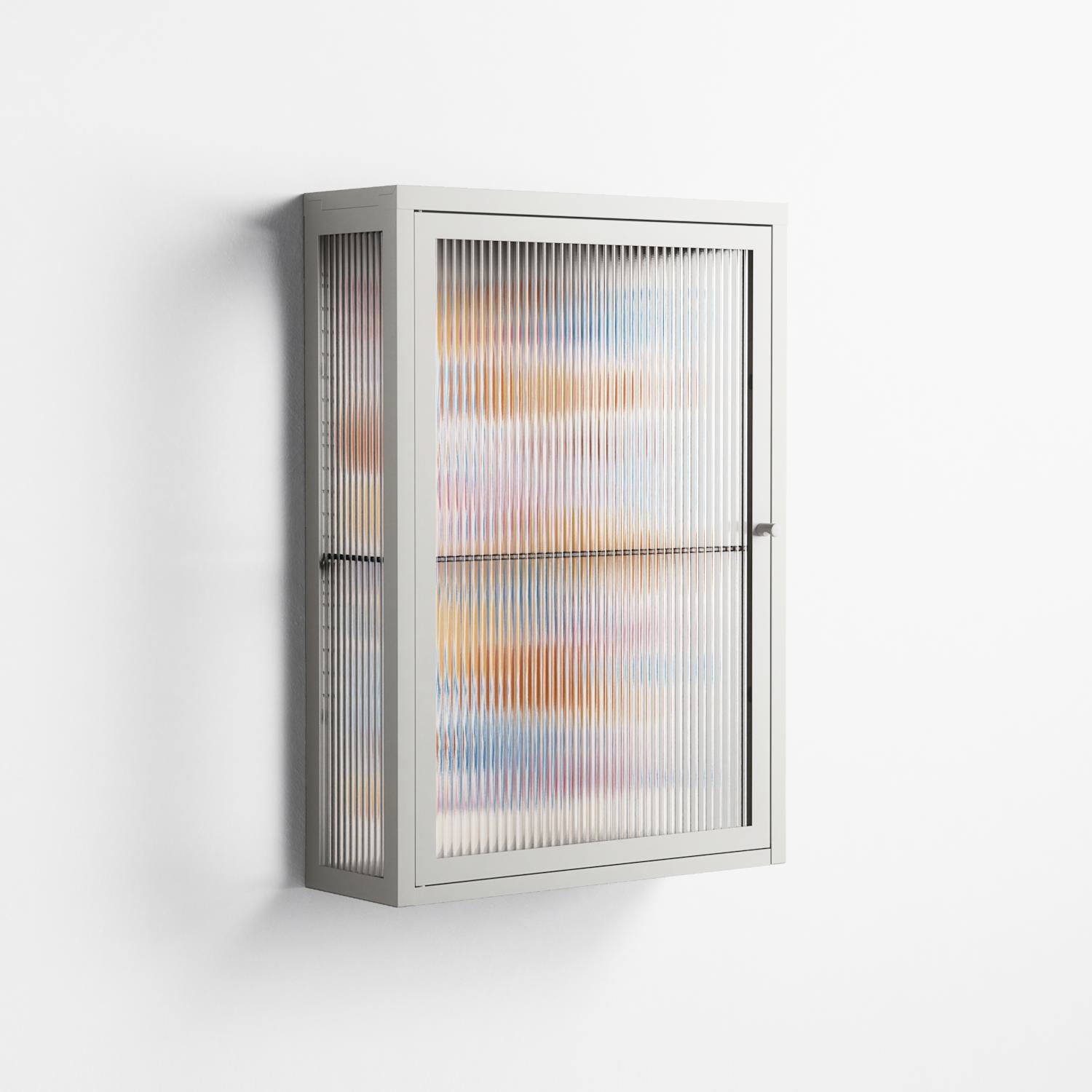 Sea Critters - Wall Cabinet - Katie O’Shea - Chalk - Reeded glass