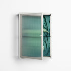 Turtle With Kelp - Wall Cabinet - Katie O’Shea - Chalk - Reeded glass