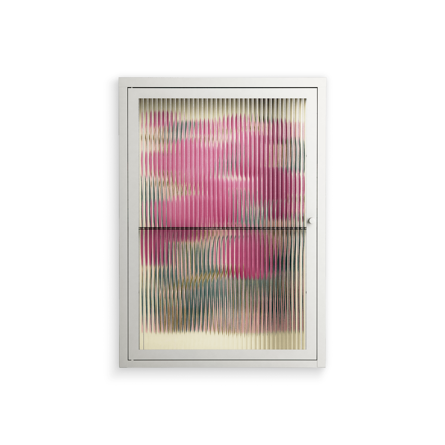 Tulips - Wall Cabinet - Katie O’Shea - Chalk - Reeded glass