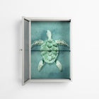 Turtle Without Kelp - Wall Cabinet - Katie O’Shea - Chalk - Reeded glass