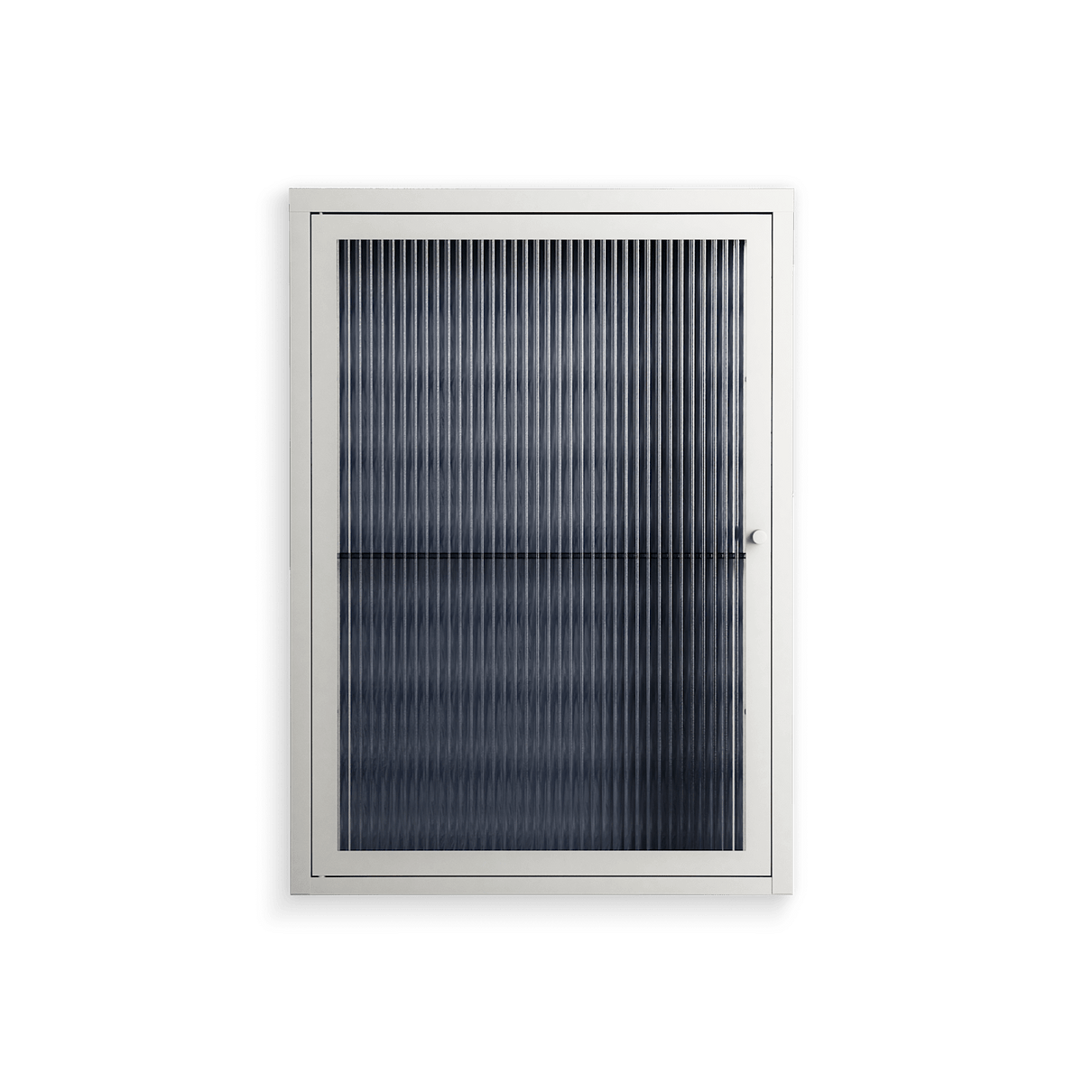 Basket Weave - Wall Cabinet - Katie O’Shea - Chalk - Reeded glass