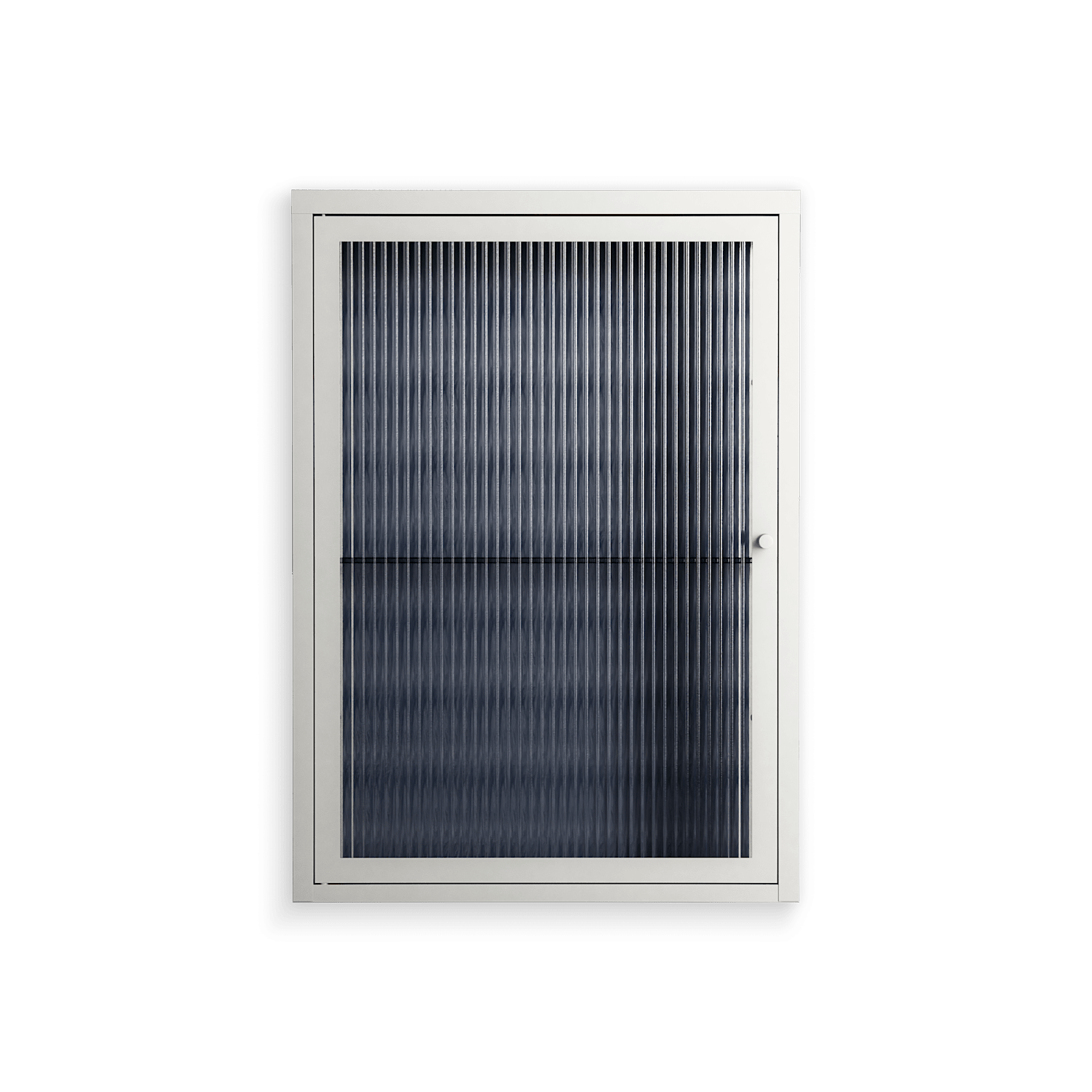 Basket Weave - Wall Cabinet - Katie O’Shea - Chalk - Reeded glass