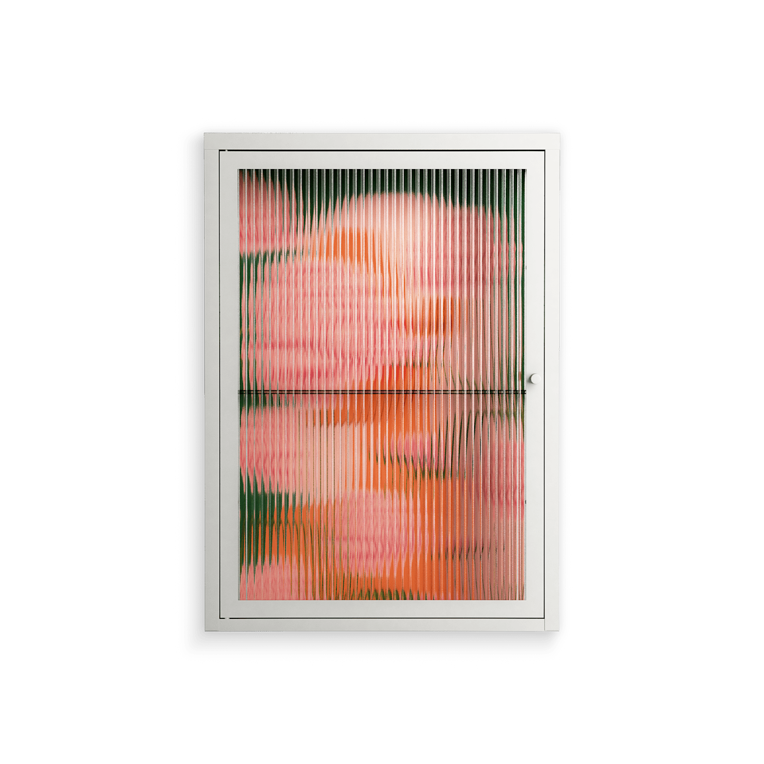 Inside Flowers - Wall Cabinet - Raissa Oltmanns - Chalk - Reeded glass