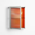 Drink And Cherries - Wall Cabinet - Raissa Oltmanns - Chalk - Reeded glass
