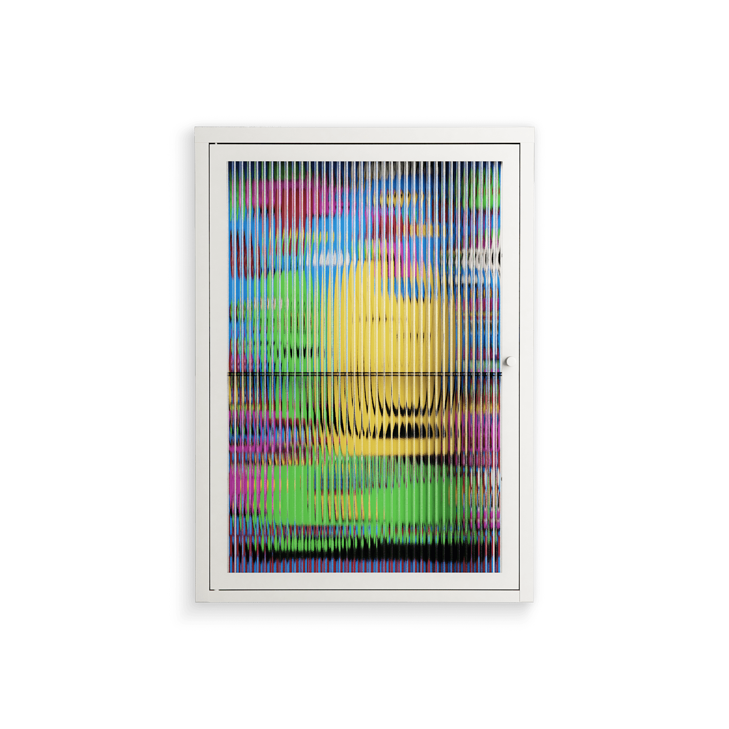 Go Slow - Wall Cabinet - Cezar Berje - Chalk - Reeded glass