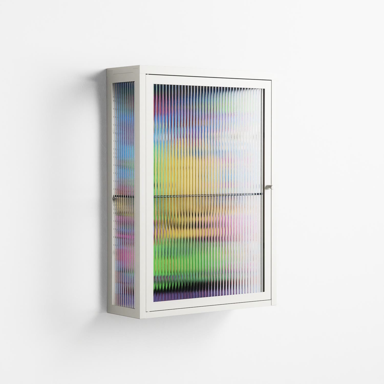 Go Slow - Wall Cabinet - Cezar Berje - Chalk - Reeded glass